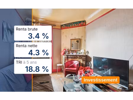 vente appartement 2 pièces 29 m² à asnieres-sur-seine (92600)  169 000 €
