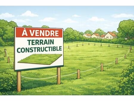 en vente terrain constructible 11 21 ares – 249 000 € |fleury