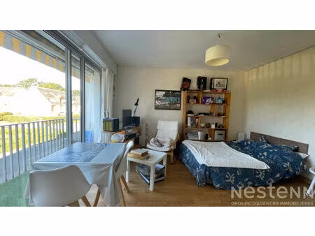 appartement carnac plage  secteur beaumer : grand studio  les pieds dans l'eau