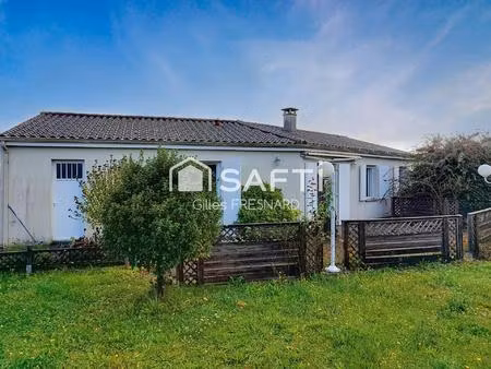 maison plain-pied et grand jardin proche de jonzac