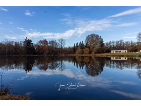 propriété d’exception en sologne – 21 hectares avec étang de 5 hectares et pavillon récent