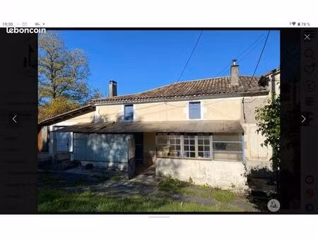 maison a rénover habitable avec peux de frais a castillonnes 47