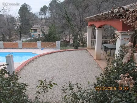 villa 120m2 avec piscine à louer à draguignan