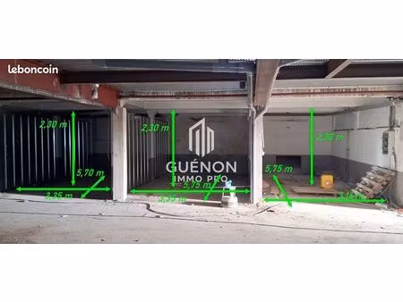 vichy centre  reste un seul box de 19 m² dans parking fermé entièrement réaménagé