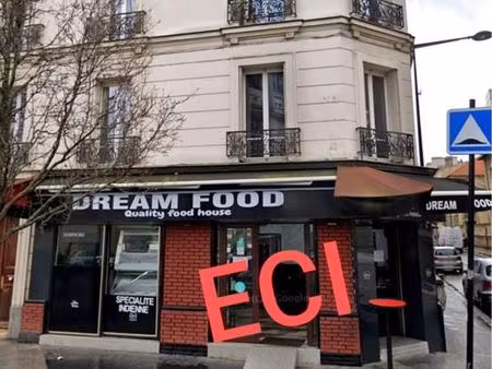 fonds de commerce restauration rapide 70 m²