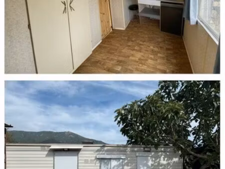 à louer – mobil-home 28 m² – baléone (proximité promocash / ajaccio béton)