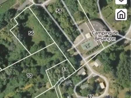 à vendre terrain de loisir à besançon surface 468 mètre carré