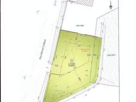 a vendre terrain constructible