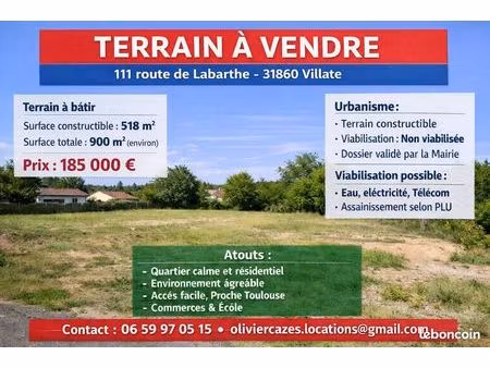terrain à vendre