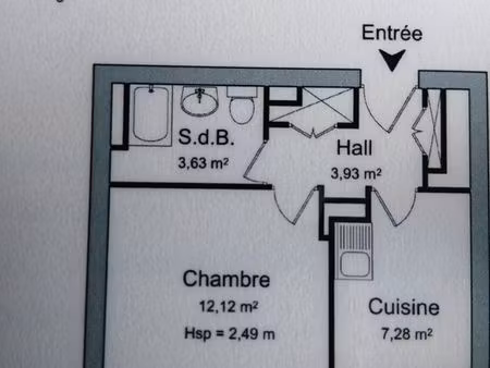 particulier vend 27m2 côté frange verte (38130)