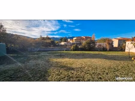 terrain plat viabilisé vue dégagée sur le canigou■465m²■prix à discuter après visite