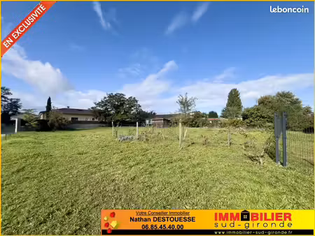 terrain 1031 m² podensac