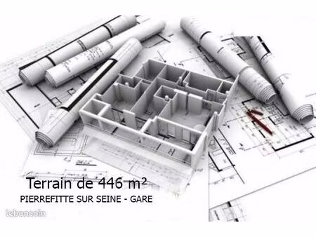 terrain 446 m² pierrefitte-sur-seine