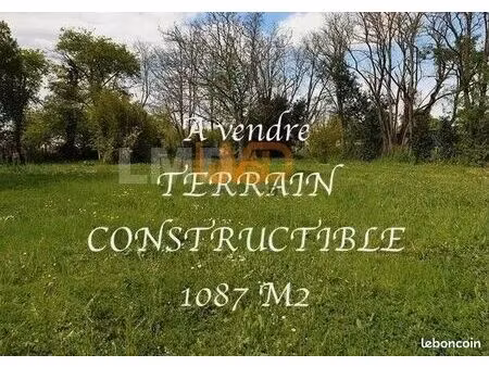 terrain 1 087 m² saint mard