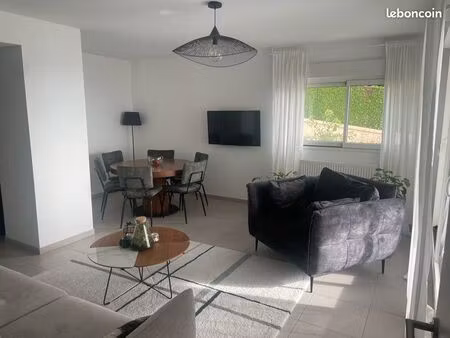 appartement 70 m² à vetraz monthoux – vue jets d’eau  terrasse  garage double  borne
