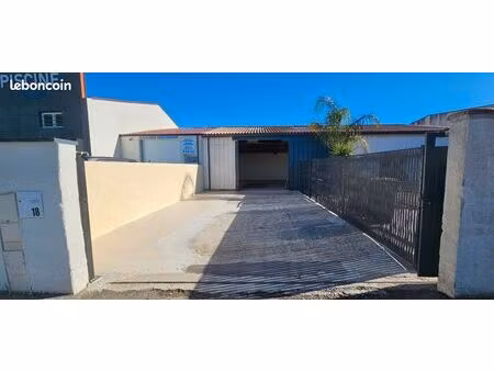 hangar 80m2 avec cour extérieure