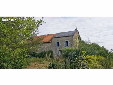 maison + 2 granges + terrain 6000m2 + puits + cave voutée