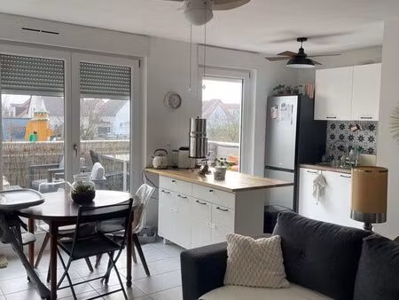 à vendre – bel appartement 2 pièces 45 m² + terrasse plein sud – entzheim
