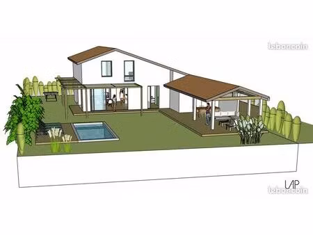 villa d'architecte proche lac et océan