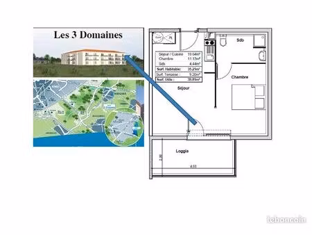 appartement lumineux t2