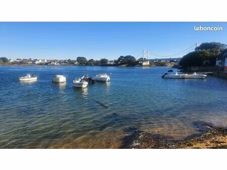 plouhinec. terrain constructible de 500 m² situé à quelques pas de la rivière d'etel