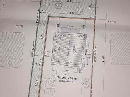 a vendre terrain constructible