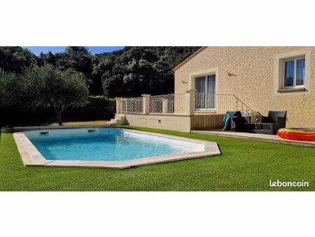 maison plain-pied 3 ch. + piscine au calme proche nîmes