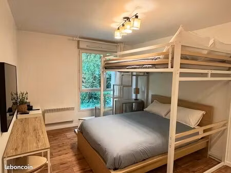location studio 22m2 rdc meublé - montévrain (77)