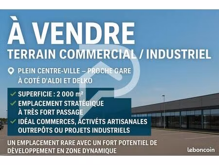 terrain 2 000 m² bully les mines