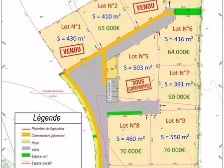 terrains à bâtir samer