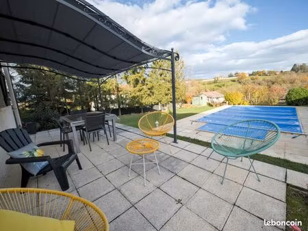 maison familiale 2 niveaux – 3 chambres – terrain 1229 m² – piscine – st bonnet-les-oules