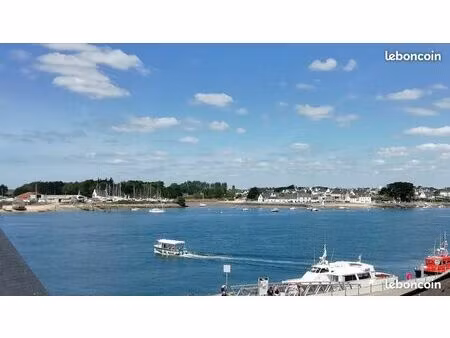 apt meublé 70m2 au sol  2 ch  sur le port d'etel
