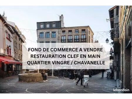 fond de commerce 110m2 - restauration - hyper centre