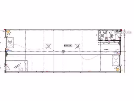 location cellule artisanale – 381m² – 1 371 ht