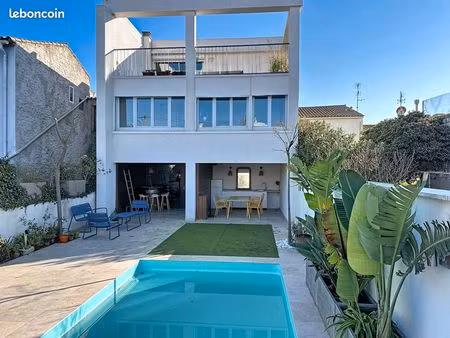 ? villa avec piscine à frontignan la peyrade – 5 chambres – calme – aucun travaux à prévoi