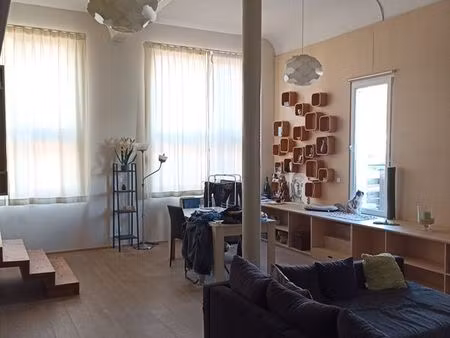 super loft de 103 m2 prox métro - t2 bis + bureau avec balcon plein sud 891 cc