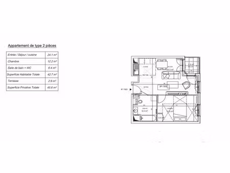 suresnes - rue benoit malon - beau 2 pieces - 3eme etage