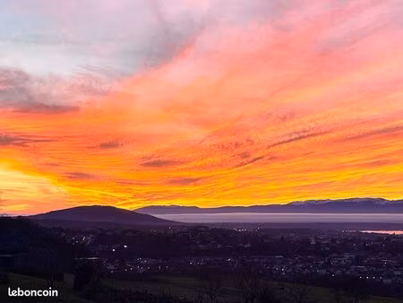 villa bioclimatique vue panoramique lac leman thonon  evian  marin