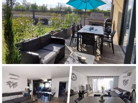 joli f3 de 77 m2 avec grande terrasse et double garage