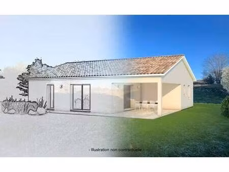 terrain avec maison neuve à vendre