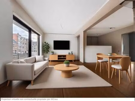 appartement 2 chambres entierrement renove + terrasse