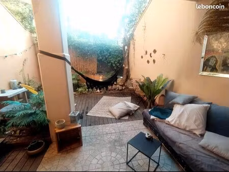 coup de cœur : grand appartement meublé avec patio – montpellier- location temporaire