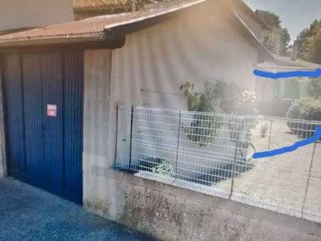 location garage + terrain