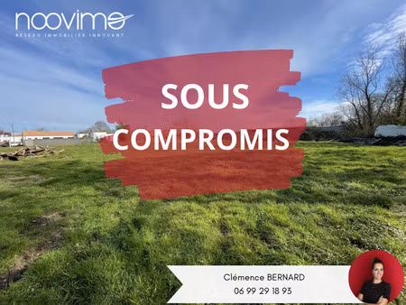 vente terrain à viabiliser 1830m2