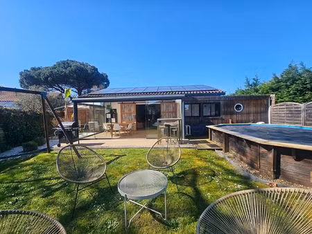 maison ossature bois  3 chambres  piscine et jacuzzi