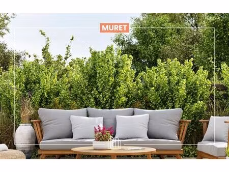 vente appartement neuf 3 pièces 61m2 muret - 189000 € - surface privée