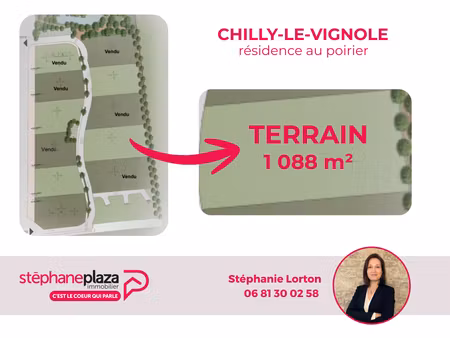 terrain constructible 1089m² - chilly-le-vignoble (39570)