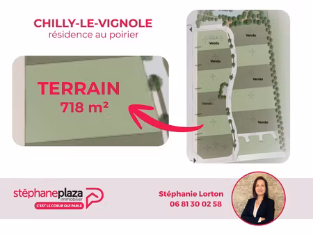 terrain constructible 718m² - chilly-le-vignoble (39570)