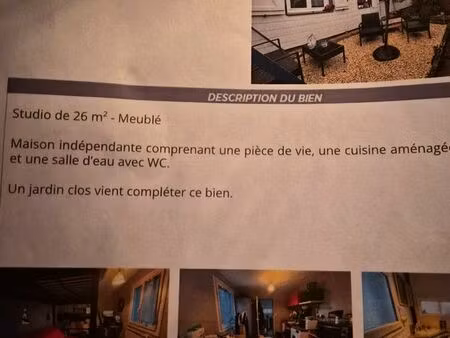 location bien meublé