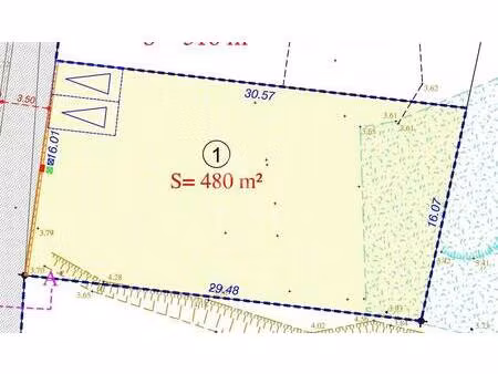 terrain constructible viabilisé à vendre